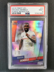 Moussa Dembele Topps Finest UCL 2019 Purple Refractor PSA 9 MINT [250]