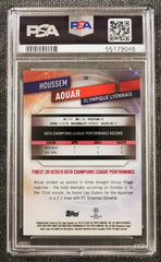 Houssem Aouar 2019 Topps Finest PSA 9 Lyon #30