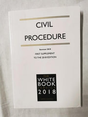 Civil Procedure First Supplement to the 2018 Edition | White Book