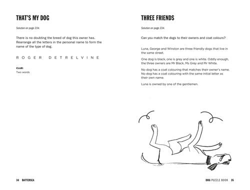 Battersea Dogs and Cats Home - Dog Puzzle Book: Includes crosswords, wordsearch