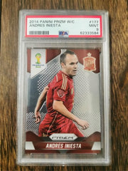 2014 Panini Prizm World Cup 177 Andres Iniesta MINT PSA 9