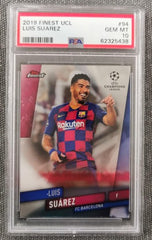 Luis Suarez 2019 Finest UEFA Champions League #94 PSA 10 GEM MT