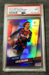 Antoine Griezmann Topps Finest 2019 UCL Purple Refractor PSA 9