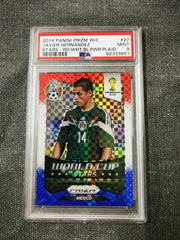 Javier Hernandez 2014 Panini Prizm World Cup Stars 27 RD/WHT/BL Power Plaid
