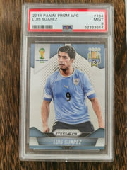 2014 Panini Prizm World Cup 194 Luis Suarez PSA 9 MINT