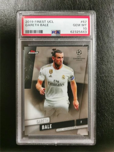 Gareth Bale 2019 Topps Finest UCL #67 PSA 10 GEM MINT Wales