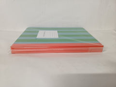Kaleido Design No.37 Blue Green Stripe Hardback Notebook