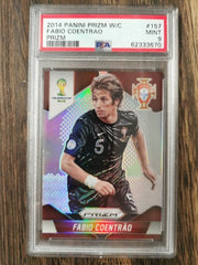 2014 Panini Prizm World Cup 157 Fabio Coentrao Prizm PSA 9