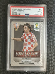 2014 Panini Prizm World Cup Stars Croatia Luka Modric PSA 9 #23