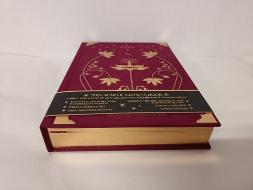 2026 Year of Growth Book from Dreamy Moons, Burgundy