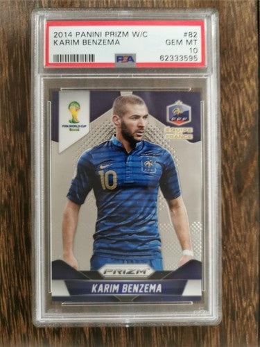 2014 Panini Prizm World Cup 82 Karim Benzema PSA 10 GEM MINT