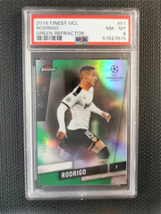 Rodrigo 2019 Topps Finest UCL Green Refractor [99] PSA 8