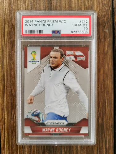 2014 Panini Prizm World Cup 142 Wayne Rooney PSA 10 GEM MINT