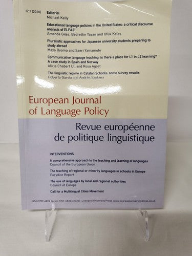European Journal of Language Policy Kelly, Michael ISSN : 1757-6822