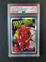 Robert Lewandowski Topps Finest 2019 Prized Footballers PSA 10 GEM MT