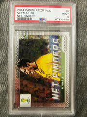2014 Panini Prizm World Cup Neymar JR. Net Finders PSA 9 MT #5 Brazil, PSG