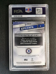 Cesar Azpilicueta 2019 Topps Finest UCL AUTO - Gold Refractor PSA 9 [50]