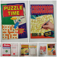 Bumper Bundle of 8 Mixed Puzzle Books *Unused* - Wordsearch, Crossword, Sudoku