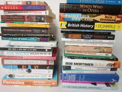 JOBLOT/WHOLESALE New BOX of 40 Non Fiction BOOKS - Biography, History, Self-Help