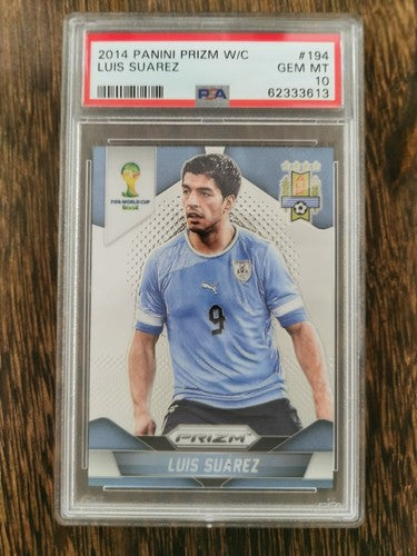 2014 Panini Prizm World Cup 194 Luis Suarez PSA 10 GEM MINT