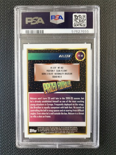 Dani Parejo 2019 Topps Finest UEFA Champions League Prized Footballers PSA  9