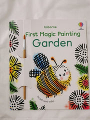 Magic Painting 4 Book Set Garden, Butterflies, Love & Hugs, Easter Eggs+ Brushes