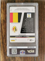 2014 Panini Prizm World Cup Cup Captains 30 Vincent Kompany Prizm PSA 9