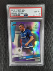 Artem Dzyuba Topps Finest 2019 Purple Refractor #7 PSA 10 FC Zenit [162/250]