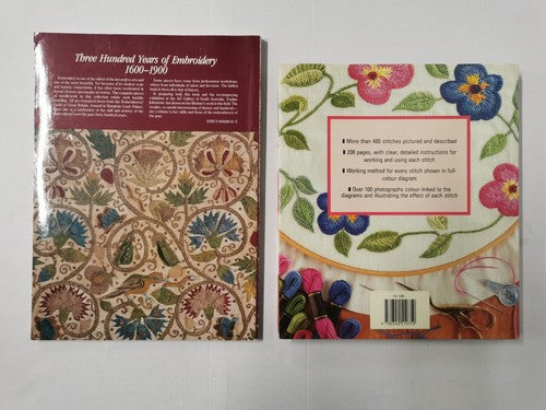 Dictionary of Embroidery Stitches & Three Hundred Years of Embroidery 1600-1900