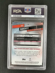 Kai Havertz 2019 Topps Finest Refractor PSA 9 Bayer 04 Leverkusen / Chelsea
