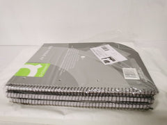 Q-Connect Ruled Margin Spiral Soft Cover Notebook 160 Pages A4 (5 Pack) KF01072
