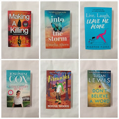ðâ­ Collection of 6 NEW Women's Fiction Books, Thriller, Mystery, Romanceâ­ð