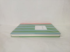 Kaleido Design No.37 Blue Green Stripe Hardback Notebook