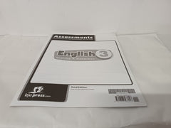English 3 Assessments, 3rd ed. (BJU Press 3rd Grade English)