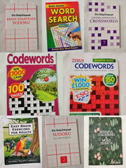 Bumper Bundle of 8 Mixed Puzzle Books *Unused* - Wordsearch, Crossword, Sudoku