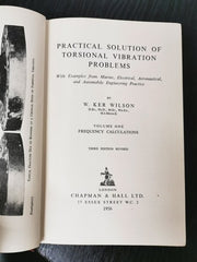 Practical Solution Of Torsional Vibration Problems Vol. 1, Third Edition 1956