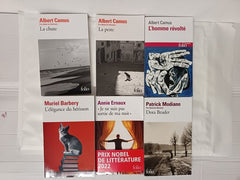 Bundle of 6 French Books Including Books by Albert Camus, Annie Ernaux & Modiano