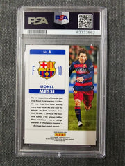 Lionel Messi  2015 Panini Donruss Fantastic Finishers #8 PSA 9 MINT