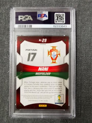 2014 Panini Prizm World Cup Stars 29 Nani Red/White/Blue Power Plaid PSA 9