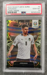 2020 Panini Select UEFA Euro 5 Jorginho Camo Prizm [60/60] PSA 10