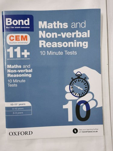 Bond 11+: Maths & Non-verbal Reasoning