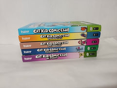 Cat Kid Comic Club Series Collection 5 Books Set By Dav Pilkey (Hardback)