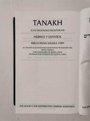 Tanakh (Las Sagradas Escrituras) Hebreo Y Espanol