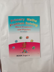 Primary Math Problem Solving: Word Problems and Puzzles Books 1, 2 & 3 Age 7 - 9