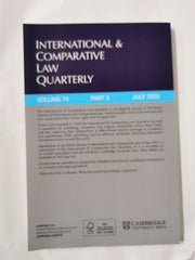 International & Comparative Law Quarterly Vol 74 Part 3 2025 ISSN: 0020-5893