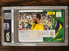 2014 Panini Prizm World Cup Neymar JR. Net Finders PSA 9 MT #5 Brazil, PSG