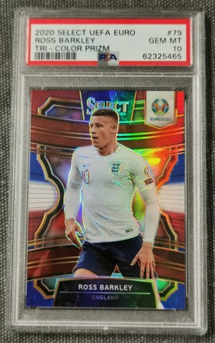 Ross Barkley 2020 Panini Select UEFA Euro #79 Tri-Color Prizm PSA10