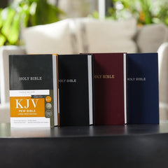 KJV, Pew Bible, Large Print, Hardcover, Black, Red Letter, Comfort Print