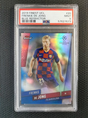 Frenkie De Jong Finest UCL 2019 Blue Refractor PSA 9 MINT [150]