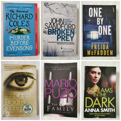 6 Crime & Thriller Paperbacks â Mystery, Detective & Suspense â Curated Bundle